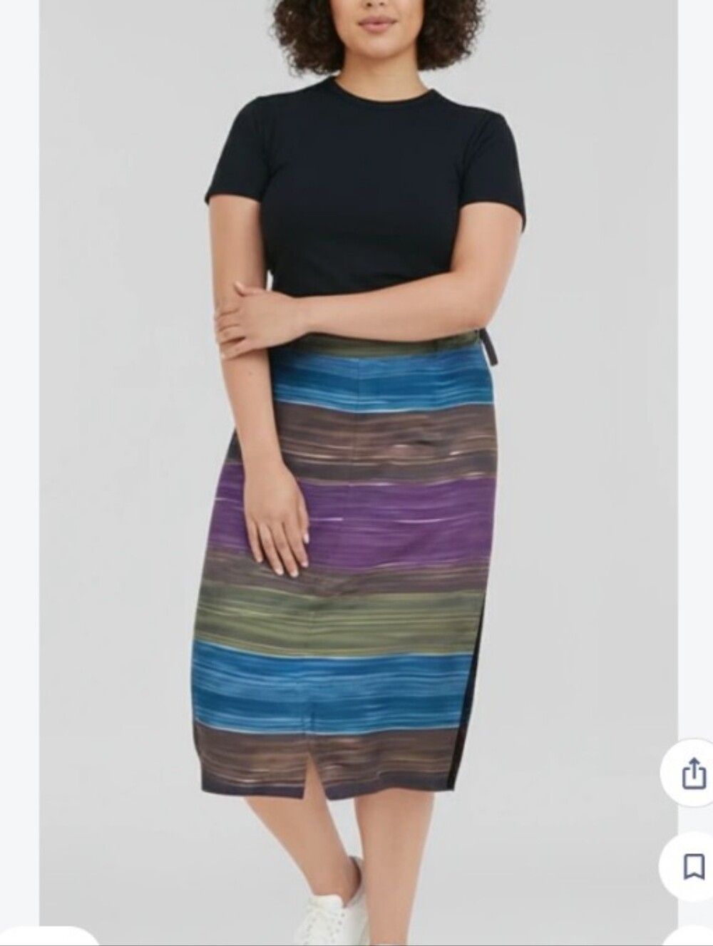 Josephine Chaus Striped Maxi Skirt
